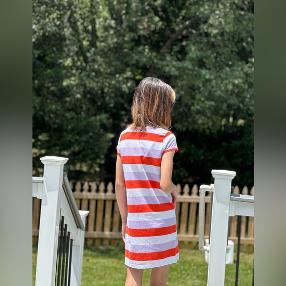 J.Crew Crewcuts Girls' striped T-shirt dress size 10 - Picture 3 of 7